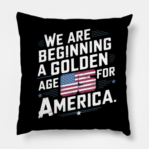 New Age of America, USA Flag Pillow by logiamerch