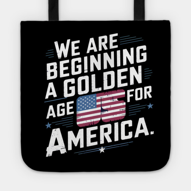 New Age of America, USA Flag Tote by logiamerch
