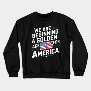 New Age of America, USA Flag Crewneck Sweatshirt