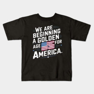 New Age of America, USA Flag Kids T-Shirt
