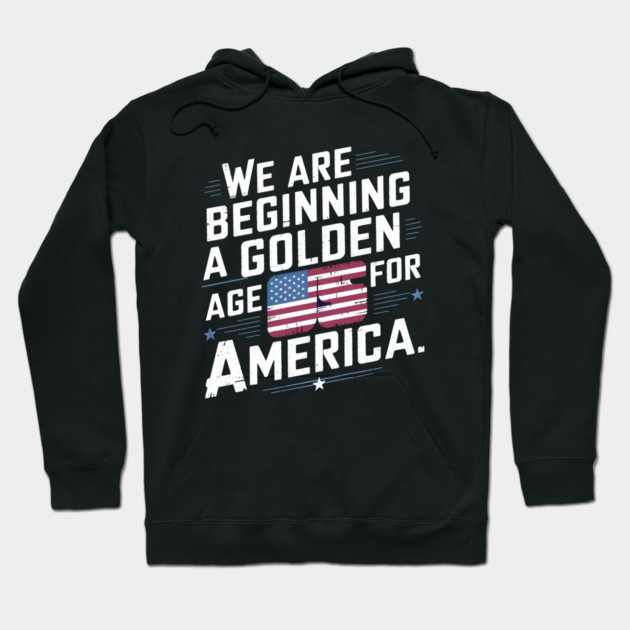 New Age of America, USA Flag Hoodie by logiamerch