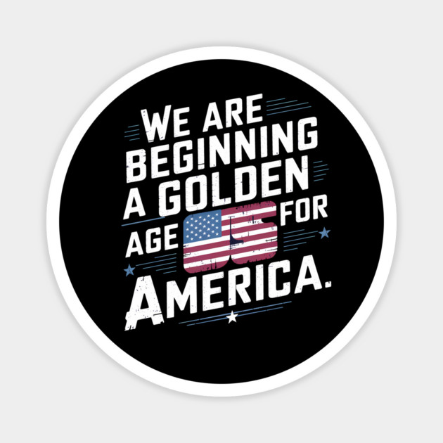 New Age of America, USA Flag Magnet by logiamerch