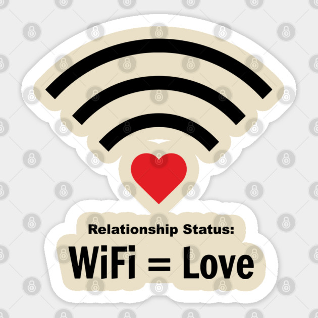 Relationship Status WiFi Love Single Nerd Sarcasm Sticker by Anticorporati
