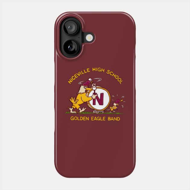 Niceville High Retro Golden Eagle Band T-Shirt Phone Case by Rocket Girl