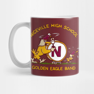 Niceville High Retro Golden Eagle Band T-Shirt Mug