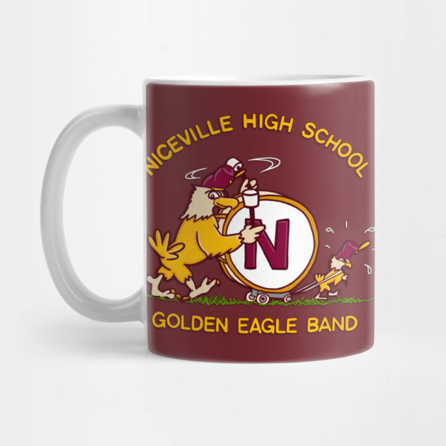 Niceville High Retro Golden Eagle Band T-Shirt by Rocket Girl