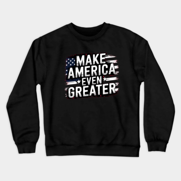Making America Even Greater, USA Crewneck Sweatshirt by logiamerch