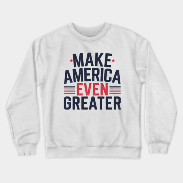 Making America Even Greater, USA Crewneck Sweatshirt by logiamerch