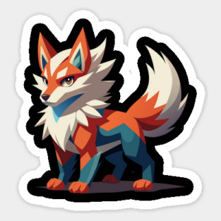 Fierce Fantasy Wolf Sticker