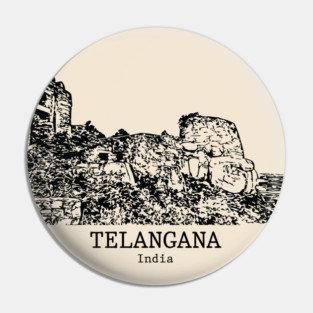Telangana - India Pin