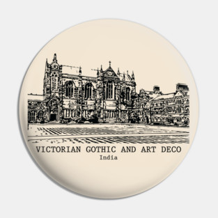 Victorian Gothic and Art Deco of Mumbai - India Pin