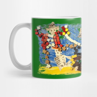 Skeleton Pirates (5yo's Board Game Mosaic) Mug