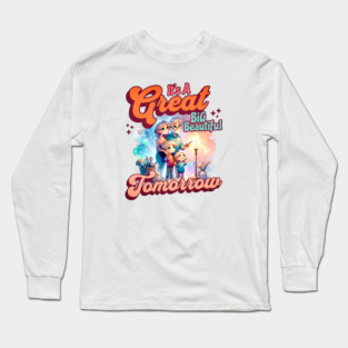 Vintage It's a Great Big Beautiful Tomorrow Carousel of the Future and Past Long Sleeve T-Shirt