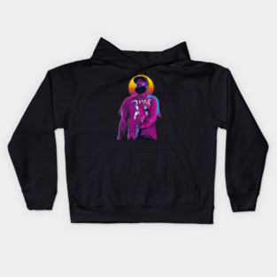 nipsey hussle retro 80s Kids Hoodie