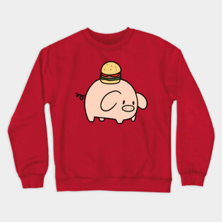 Hamburger Piggy Crewneck Sweatshirt