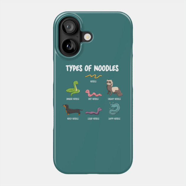 Types of Noodles Phone Case by GoshWow®