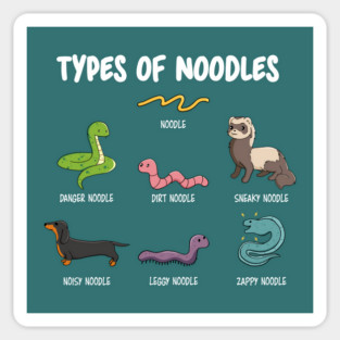 Types of Noodles Sticker