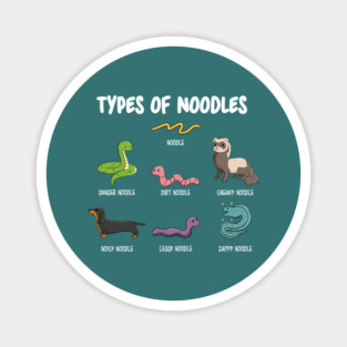 Types of Noodles Magnet