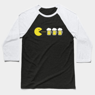Pacman Beer Baseball T-Shirt