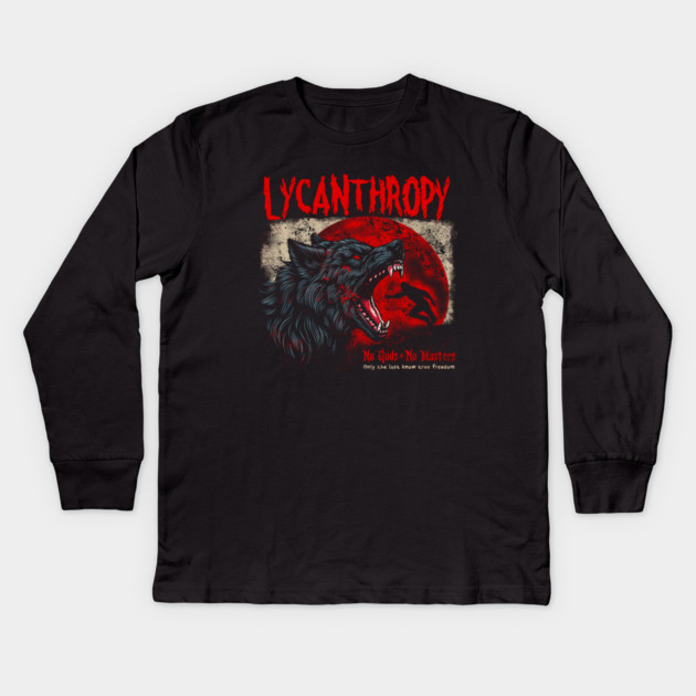 LYCANTHROPY Kids Long Sleeve T-Shirt by artslaves