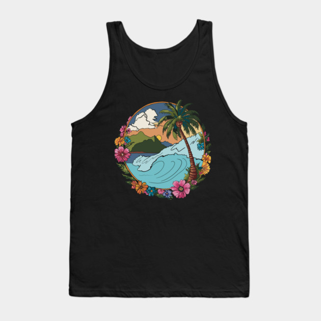 Surf Hawaii Tank Top by TopTenGraphics