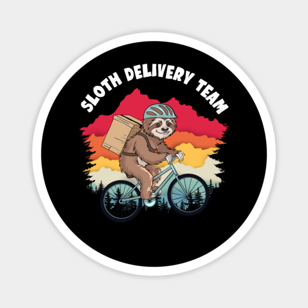 Sloth Delivery Team Magnet by GoshWow®