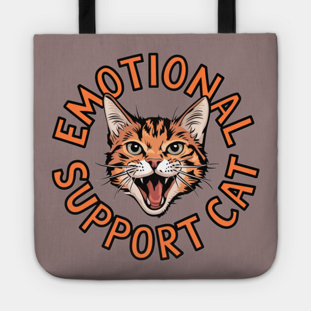 Emotional Support Cat Tote by Pete the Cat Guy