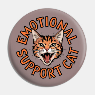 Emotional Support Cat Pin