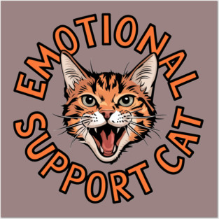 Emotional Support Cat Posters and Art