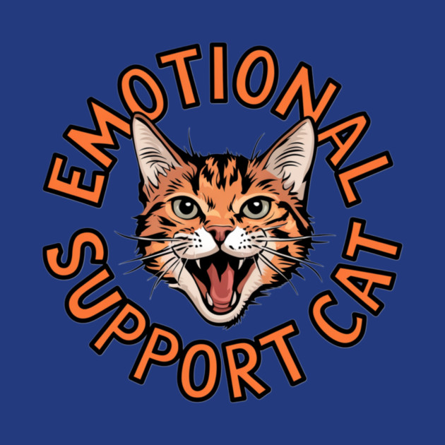 Emotional Support Cat by Pete the Cat Guy
