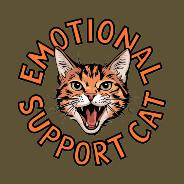 Emotional Support Cat by Pete the Cat Guy