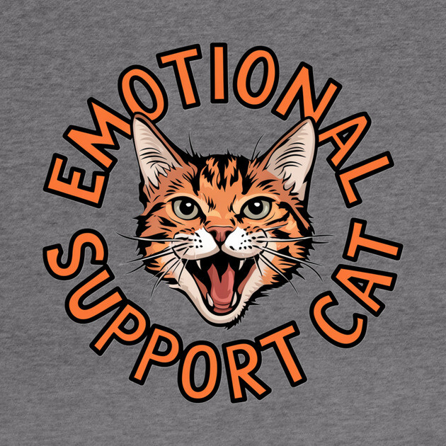 Emotional Support Cat by Pete the Cat Guy