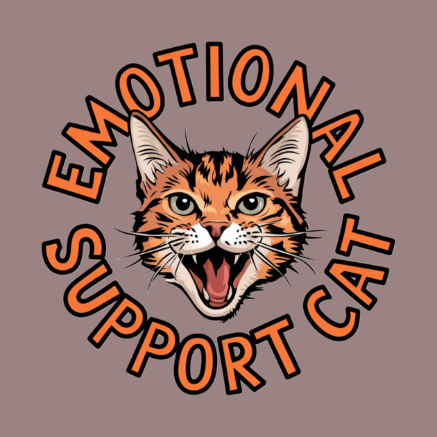 Emotional Support Cat by Pete the Cat Guy