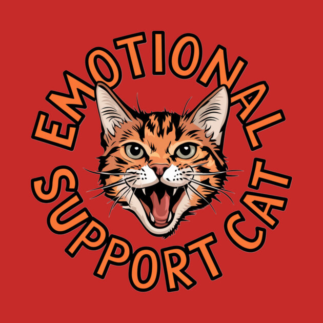 Emotional Support Cat by Pete the Cat Guy