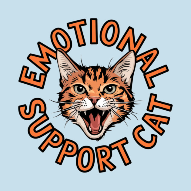 Emotional Support Cat by Pete the Cat Guy