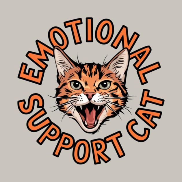 Emotional Support Cat by Pete the Cat Guy