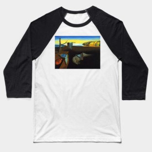 Salvador Dali Melting Watches Surreal Famous Painters Baseball T-Shirt