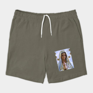 Our Lady of Fatima Virgin Mary Blessed Mother of God Shorts