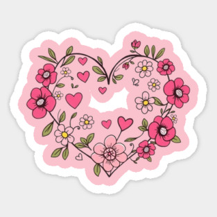Floral Heart Magnet