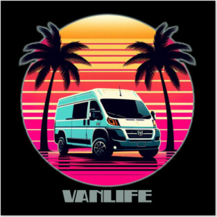 Retro Dodge Ram Promaster Vanlife Posters and Art