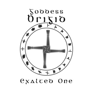 Goddess Brigid Symbol (black) T-Shirt