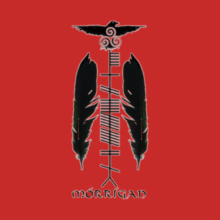 The Morrigan in Ogham T-Shirt