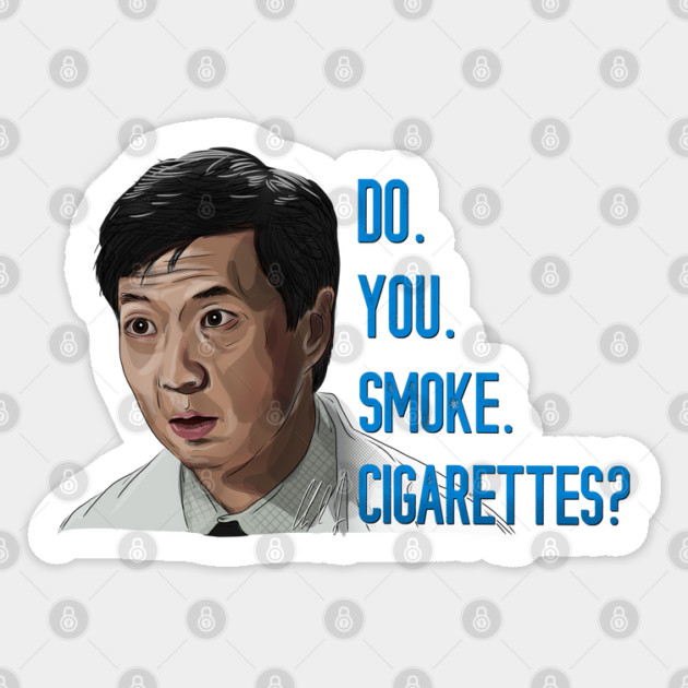 Knocked Up: Do You Smoke Cigarettes? Sticker by 51Deesigns