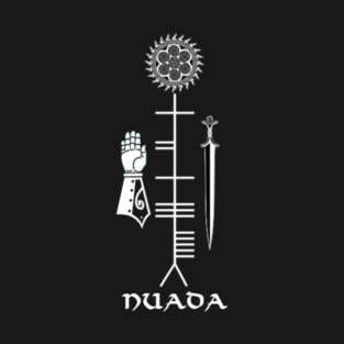 Nuada Irish Celtic God in Ogham T-Shirt