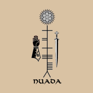 Nuada Irish Celtic God (black) T-Shirt