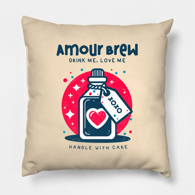 AMOUR BREW Pillow by Fabrik
