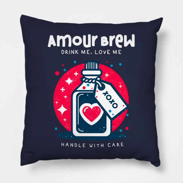 AMOUR BREW Pillow by Fabrik