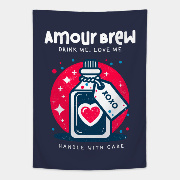AMOUR BREW Tapestry by Fabrik
