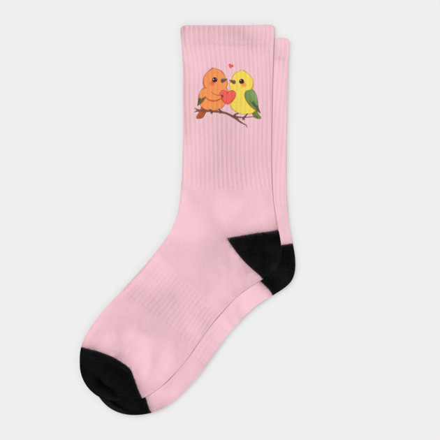 Lovely Birds Socks by Creatifly Graphic Tees
