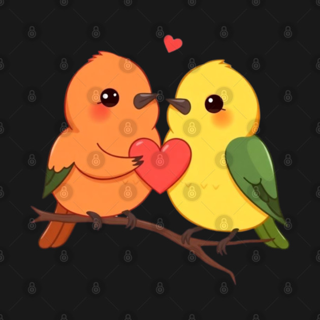 Lovely Birds by Creatifly Graphic Tees